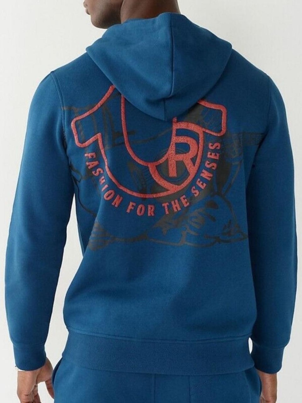TRUE RELIGION TEXTURED ZIP UP HOODIE size M